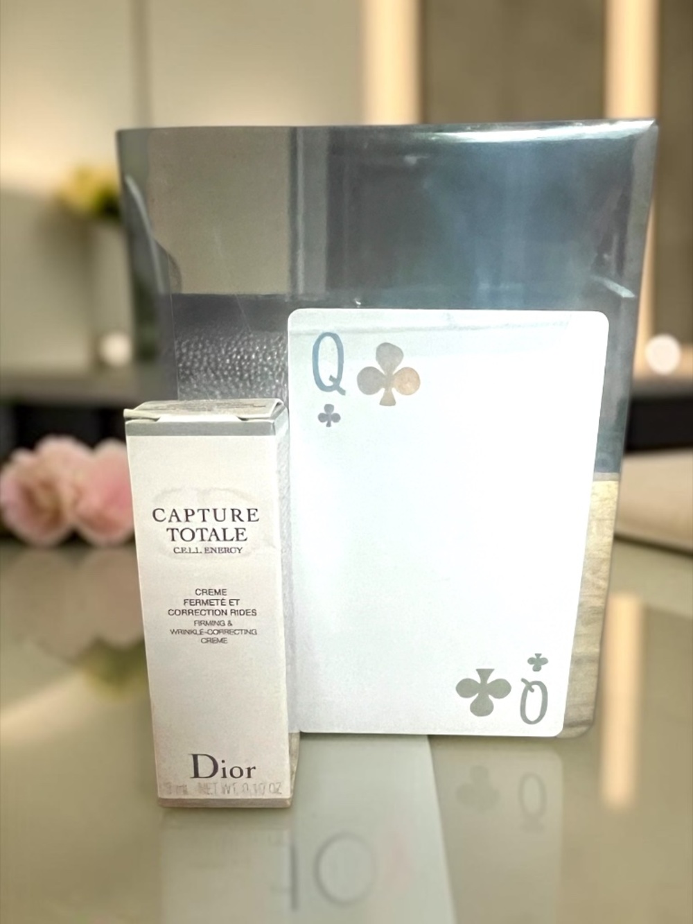 Dior Queen of Clubs Collector Playing Card + Capture Totale Sample | Luxury